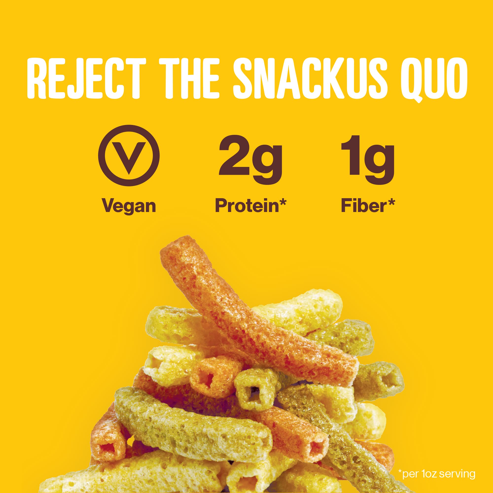 HIPPEAS Veggie Straws feature yellow peas as main ingredient.