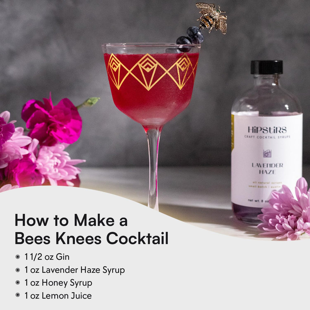 Tea infused with HipStirs Lavender Haze Syrup for a floral note