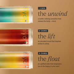 Close-up of HIYO label highlighting organic ingredients for mindful sipping