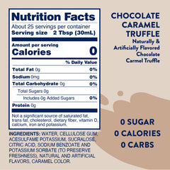 HJZWTS Jordans Skinny Syrups Chocolate Caramel Truffle bottle elevates desserts with sugar-free sweetness