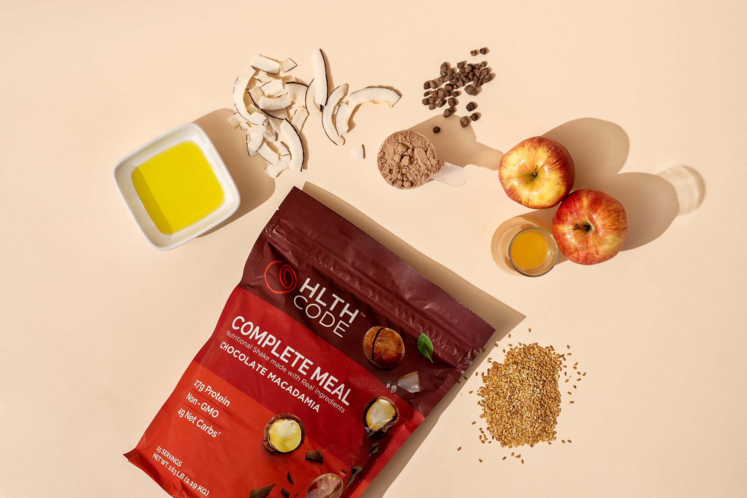 HLTH CODE gluten-free ingredients, suitable for gluten-free meal replacements.