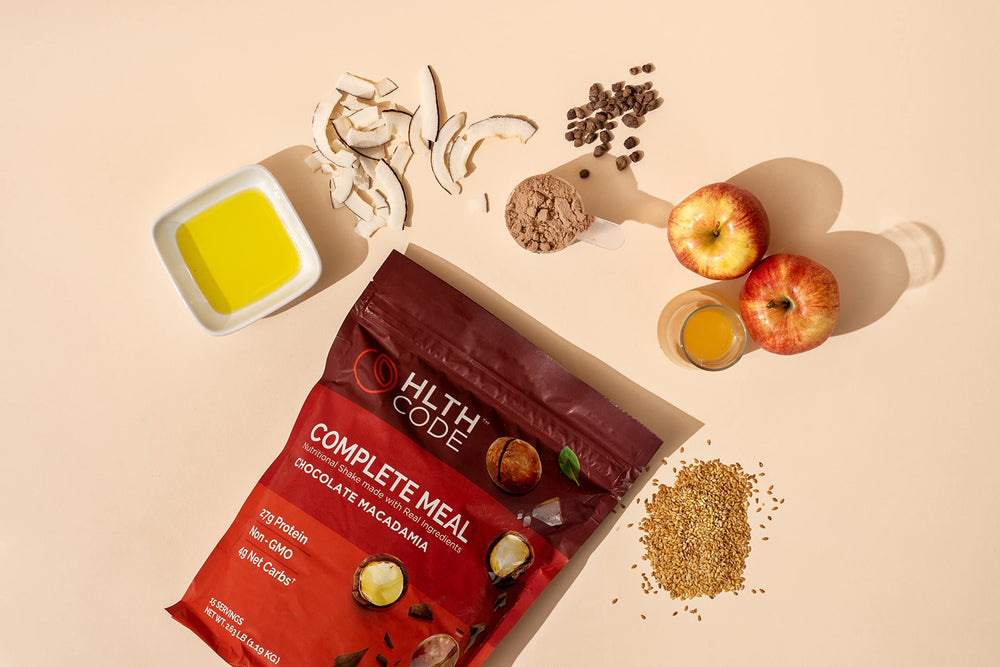 HLTH CODE gluten-free ingredients, suitable for gluten-free meal replacements.