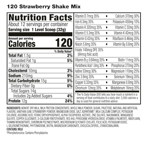 HMR 120 Shake strawberry single-serving cup for on-the-go nutrition.