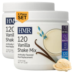 HMR 120 Shake Vanilla powder tub with label for easy meal replacement