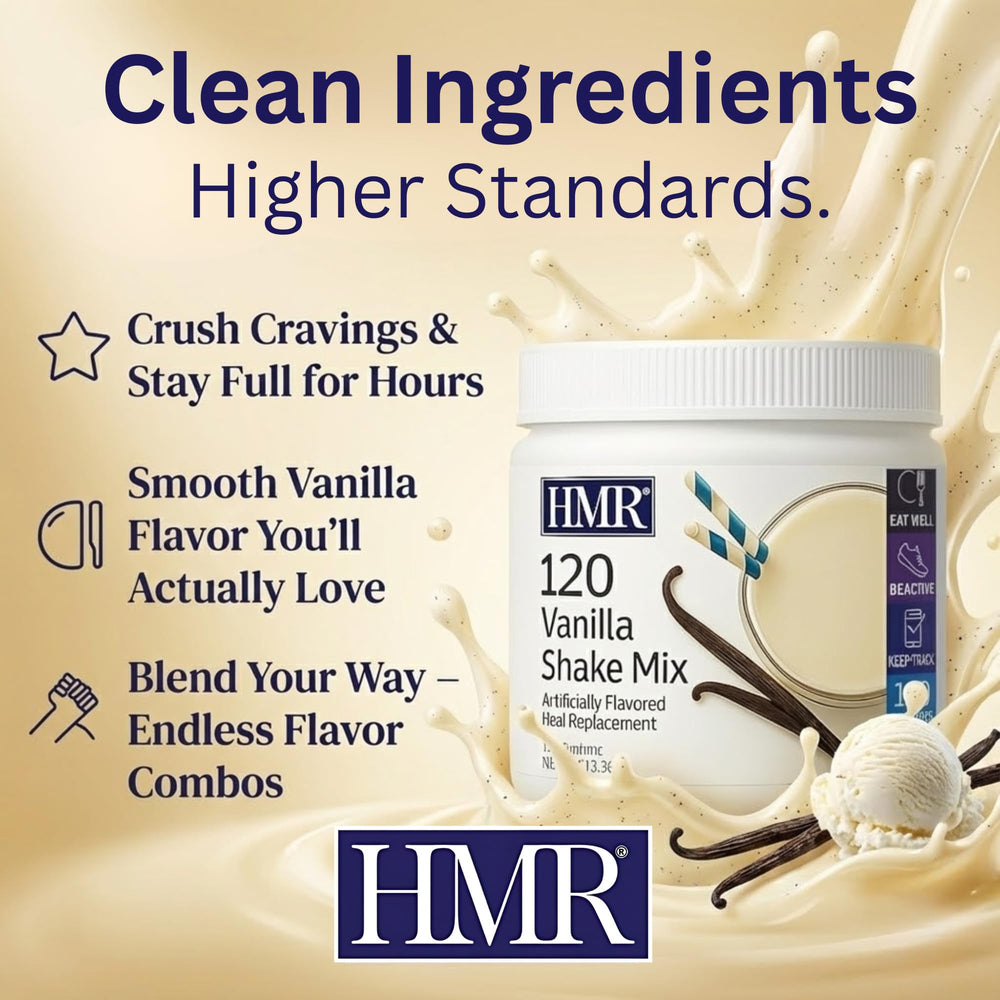 HMR 120 Vanilla Shake before-workout shake for quick energy