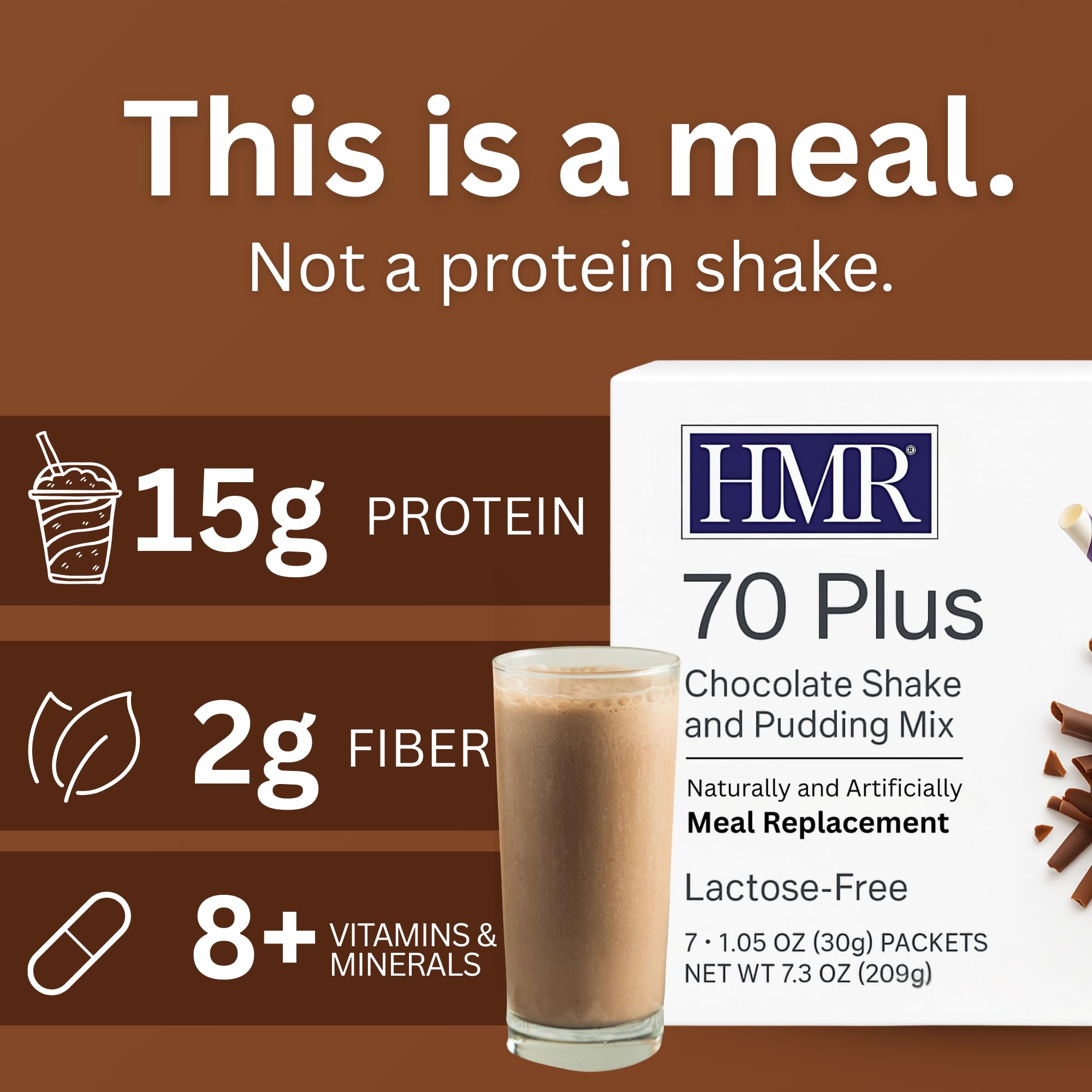 HMR 70 Plus shake blended with fruit for flavor variety