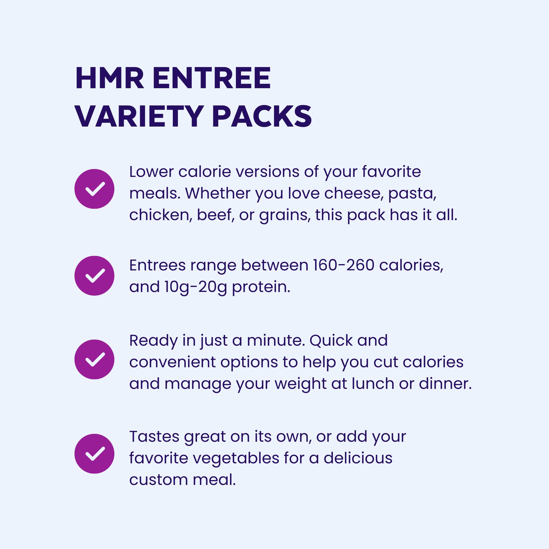 HMR Entrees Penne Pasta in a pack, al dente pasta with savory sauce.