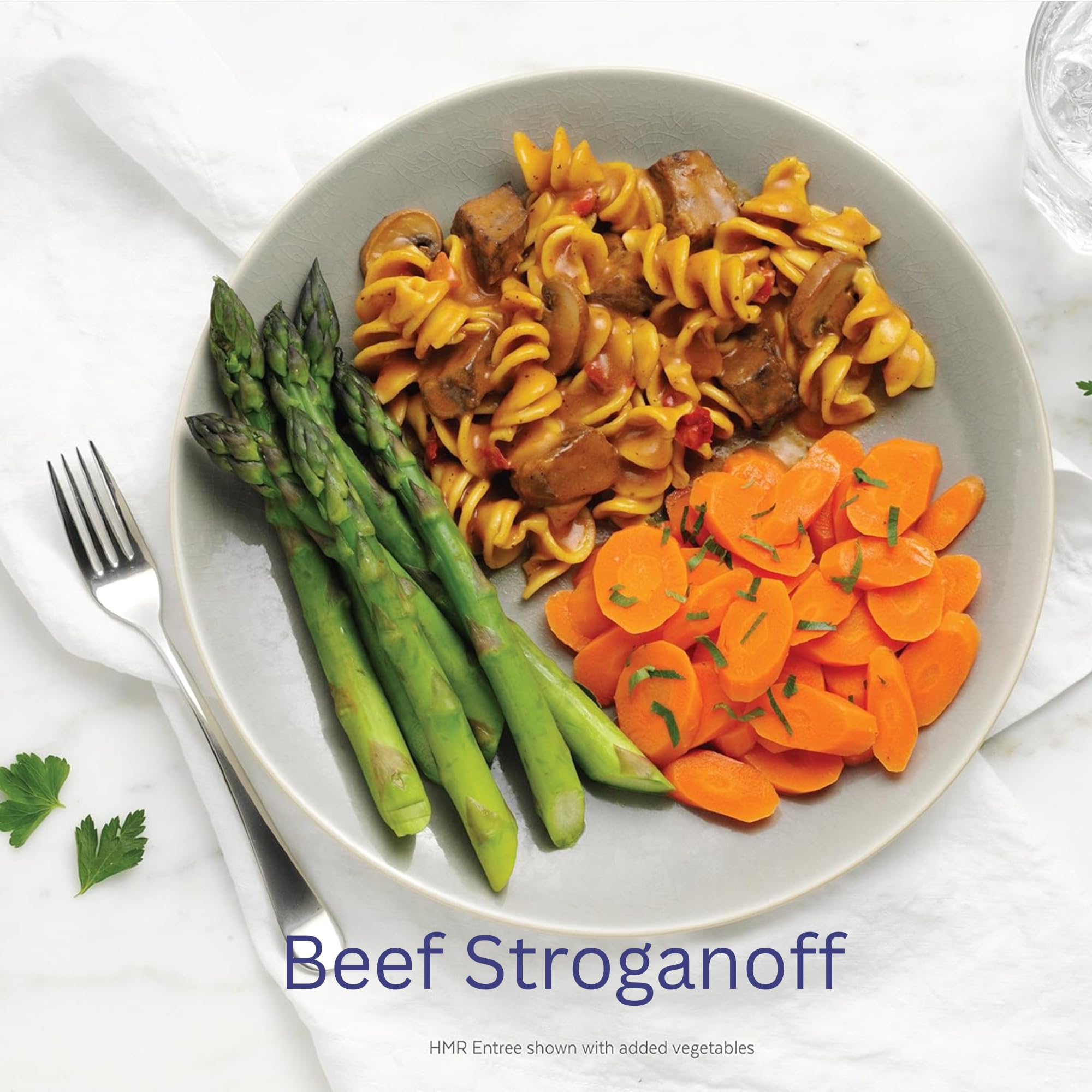 HMR Entrees Ready-to-Eat Dinner, microwave-ready and convenient for busy days.