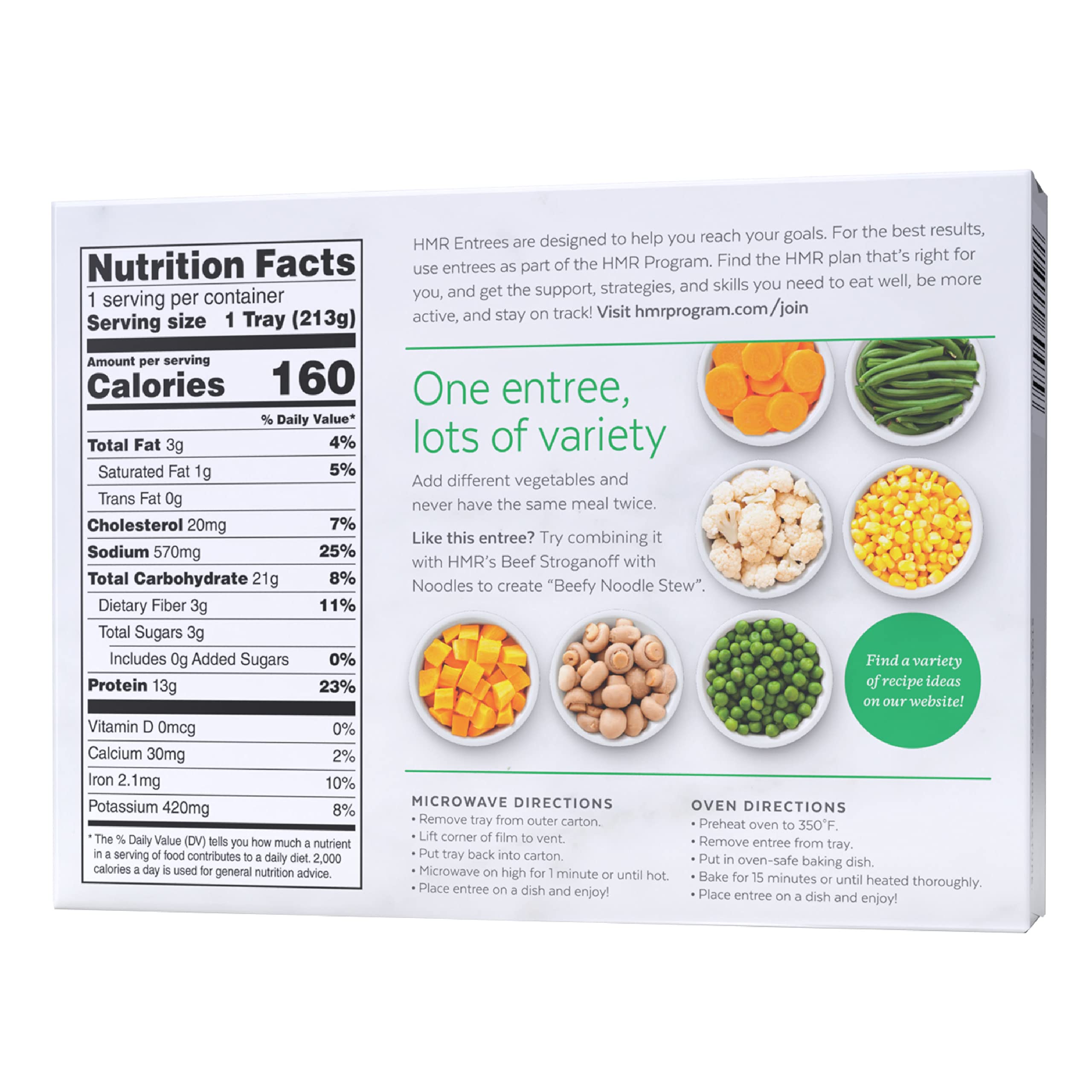 HMR Entrees Vegetable Stew with Beef shelf-stable – stock up for on-demand dinners.