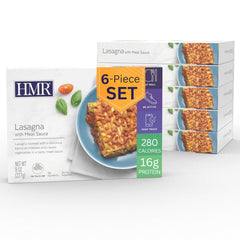 HMR Lasagna meat sauce entrée in box, ready to heat for a satisfying meal.