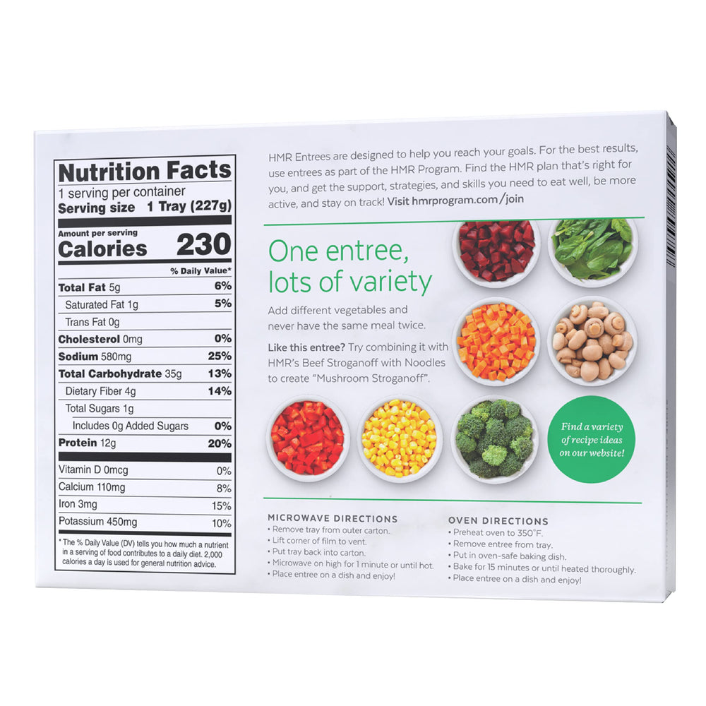 HMR Mushroom Risotto Entrée ready-to-eat serving for quick lunches.