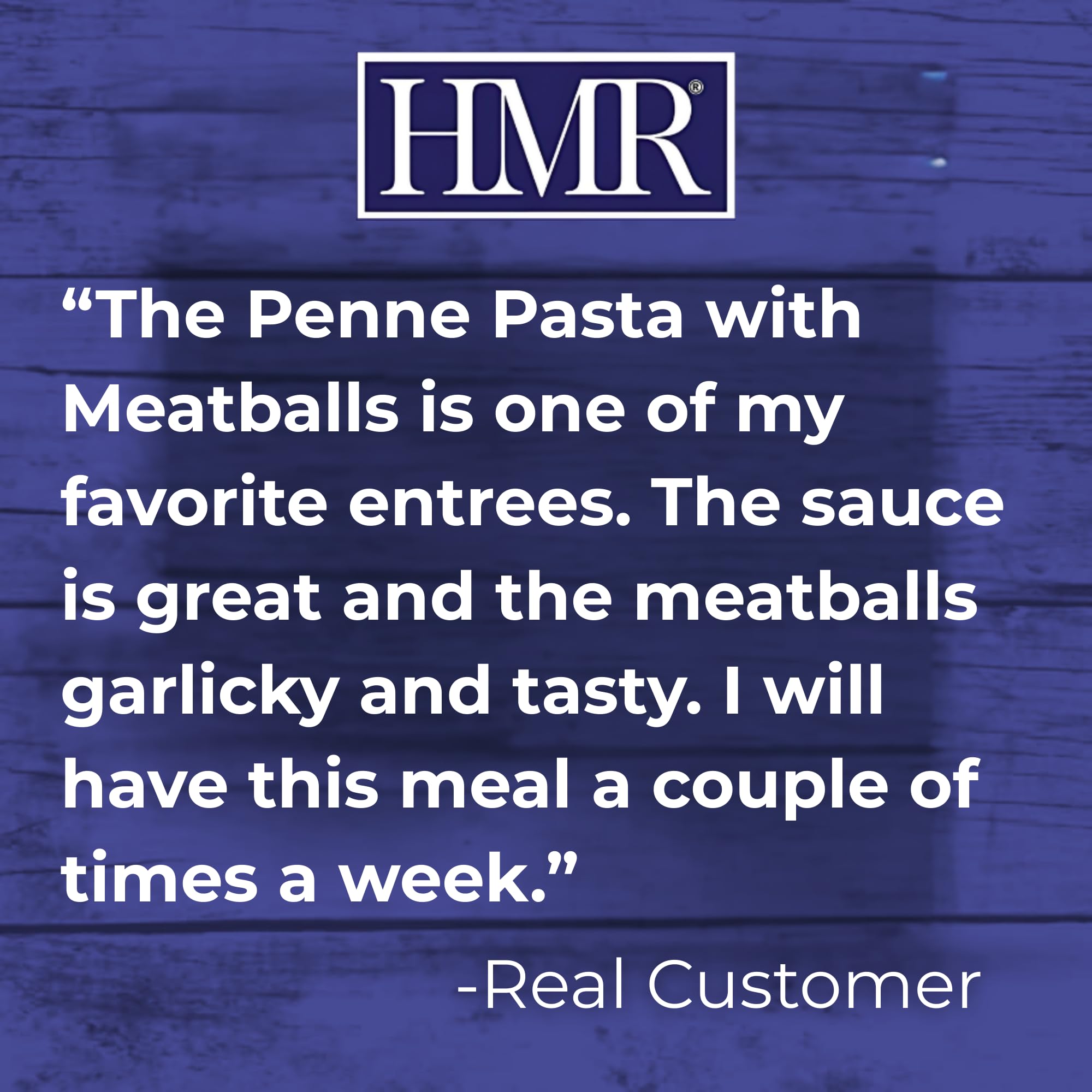 HMR Penne Pasta with Meatballs pack of 6 for bulk meals