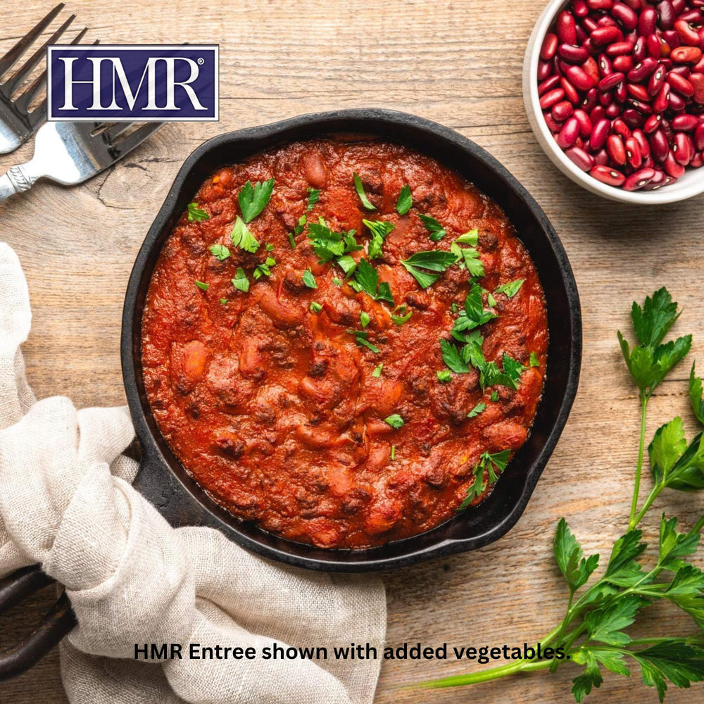 Mildly spicy tomato-based chili with lean turkey and pinto beans flavor