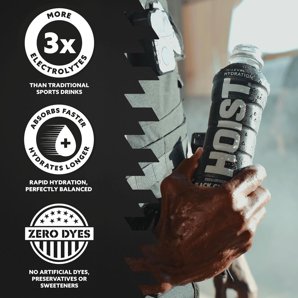 HOIST 12-pack display ready to fuel workouts on the go.