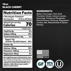HOIST Black Cherry being poured into a glass for refreshing hydration.