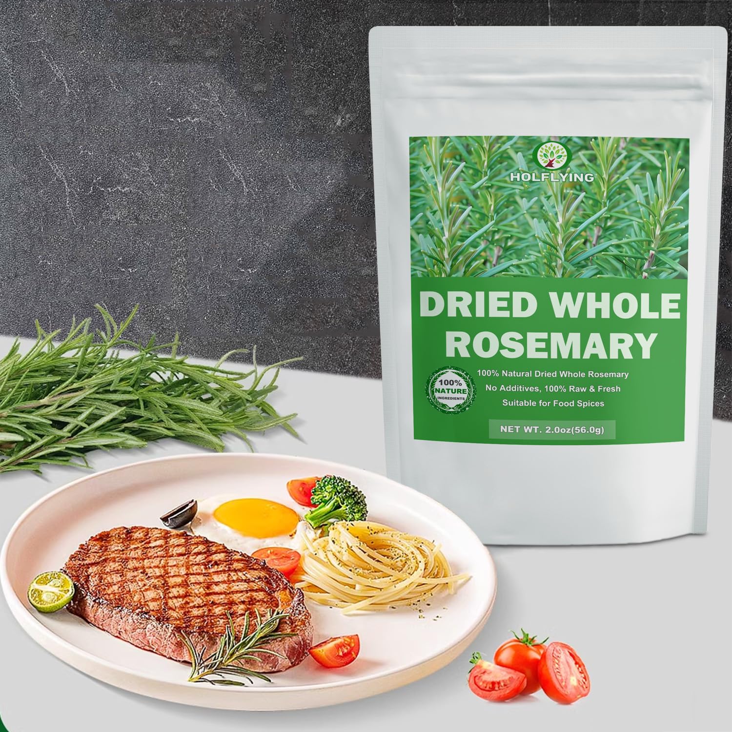 HOLFLYING rosemary for tea and mulled spices offers cozy flavor.
