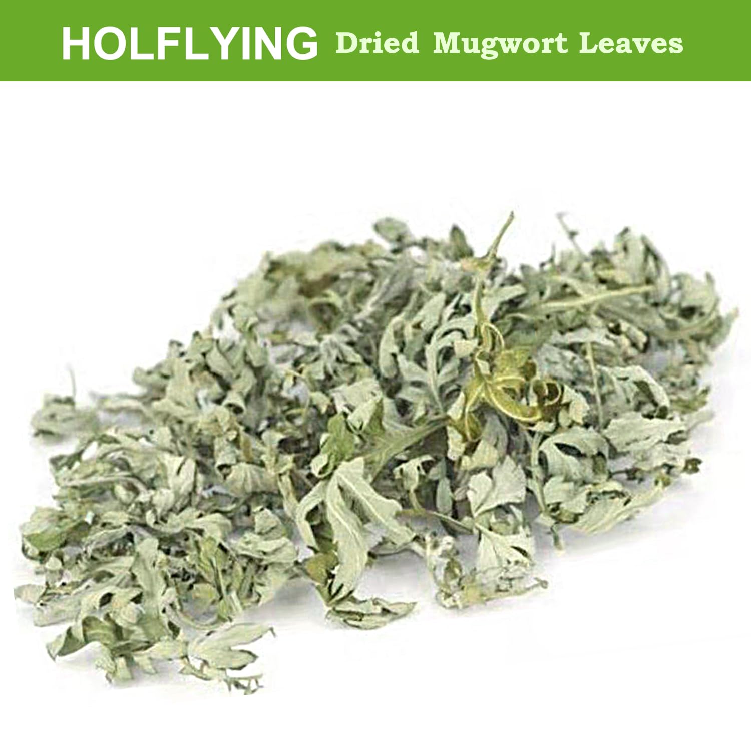 HOLFLYING mugwort leaves bath herbs ready for soothing spa-like baths.