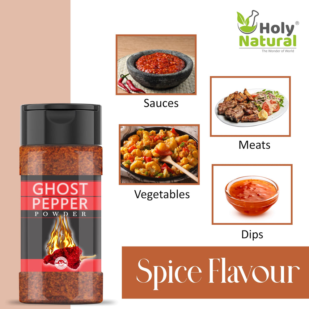 Ghost Pepper Powder bottle on kitchen counter for easy seasoning