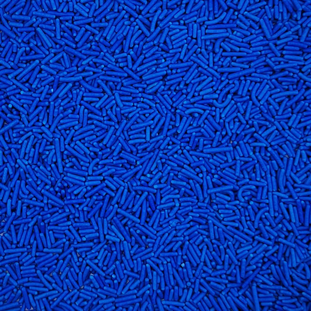 Homankit Blue Jimmies sprinkles on ice cream add color and texture.