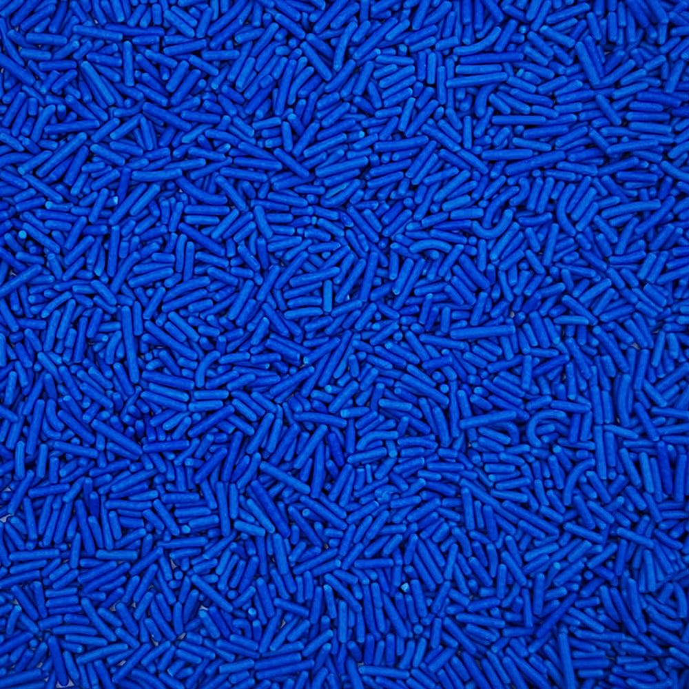 Homankit Blue Jimmies sprinkles on ice cream add color and texture.