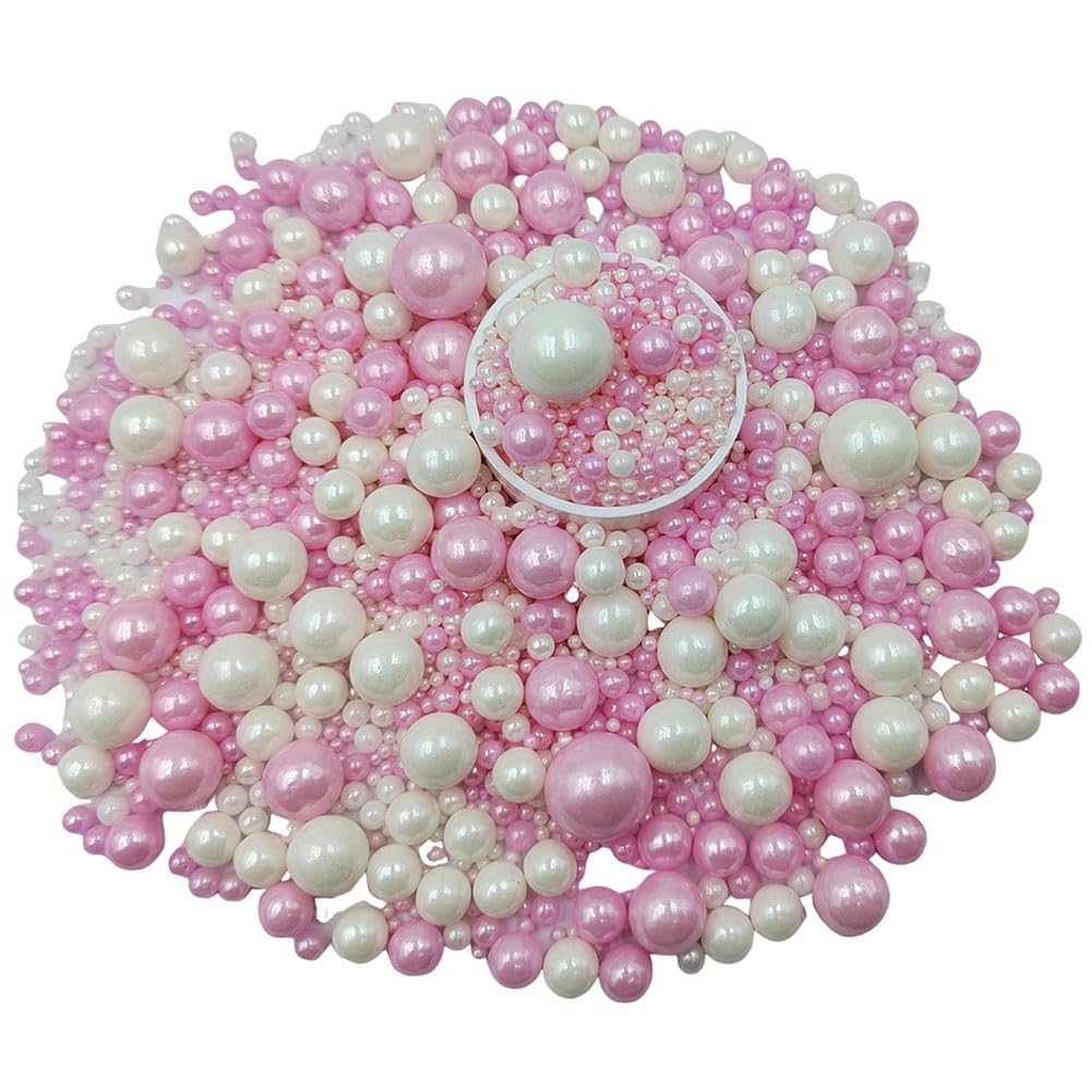 Homankit cake sprinkles white pink for elegant cookies and cakes.