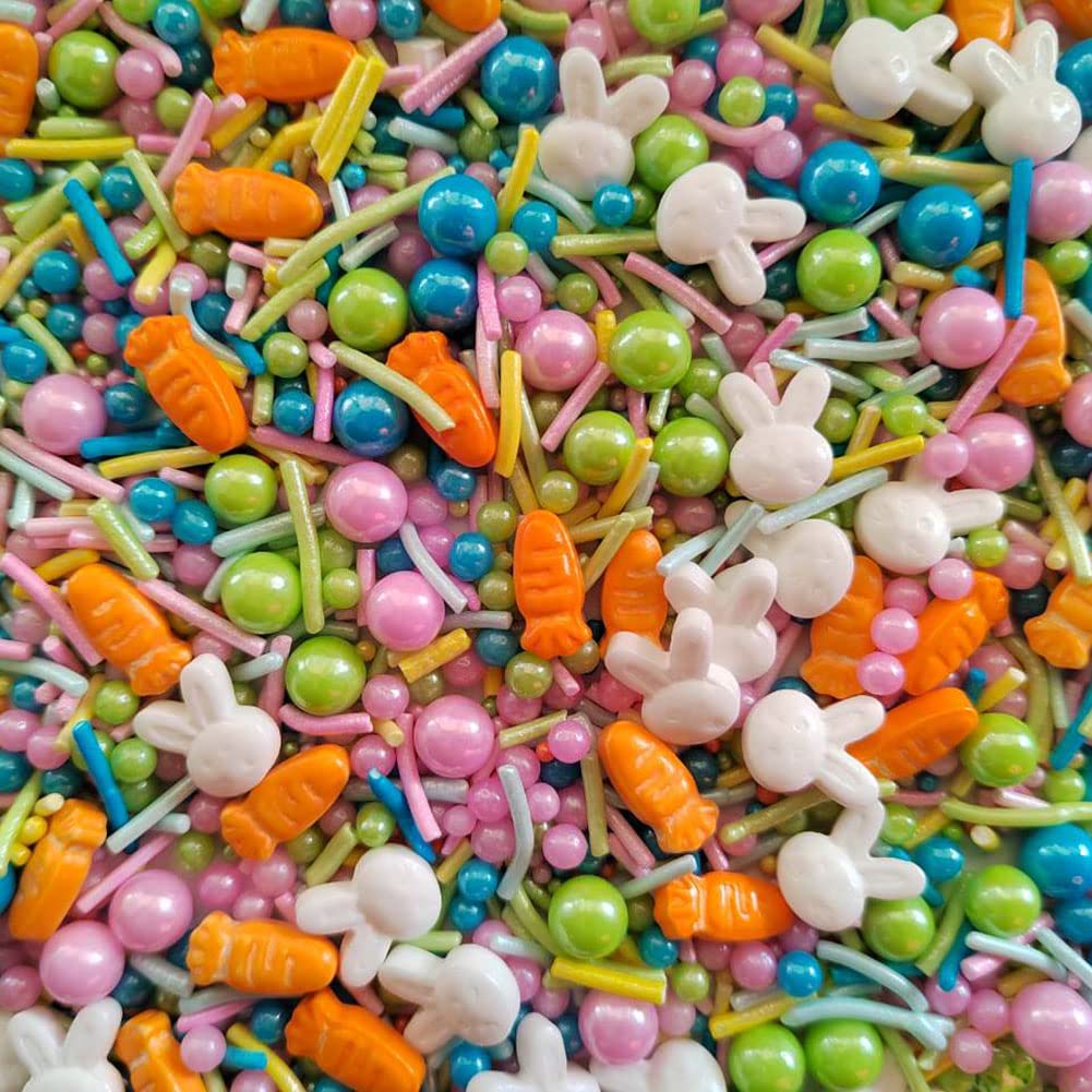 Homankit Easter Sprinkles cupcake decoration-ready topping for treats.
