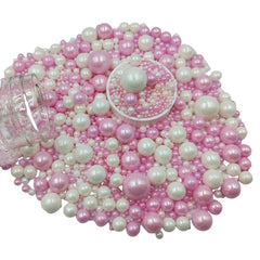 Homankit edible pearls bottle adds white-pink sparkle to cakes and cupcakes.