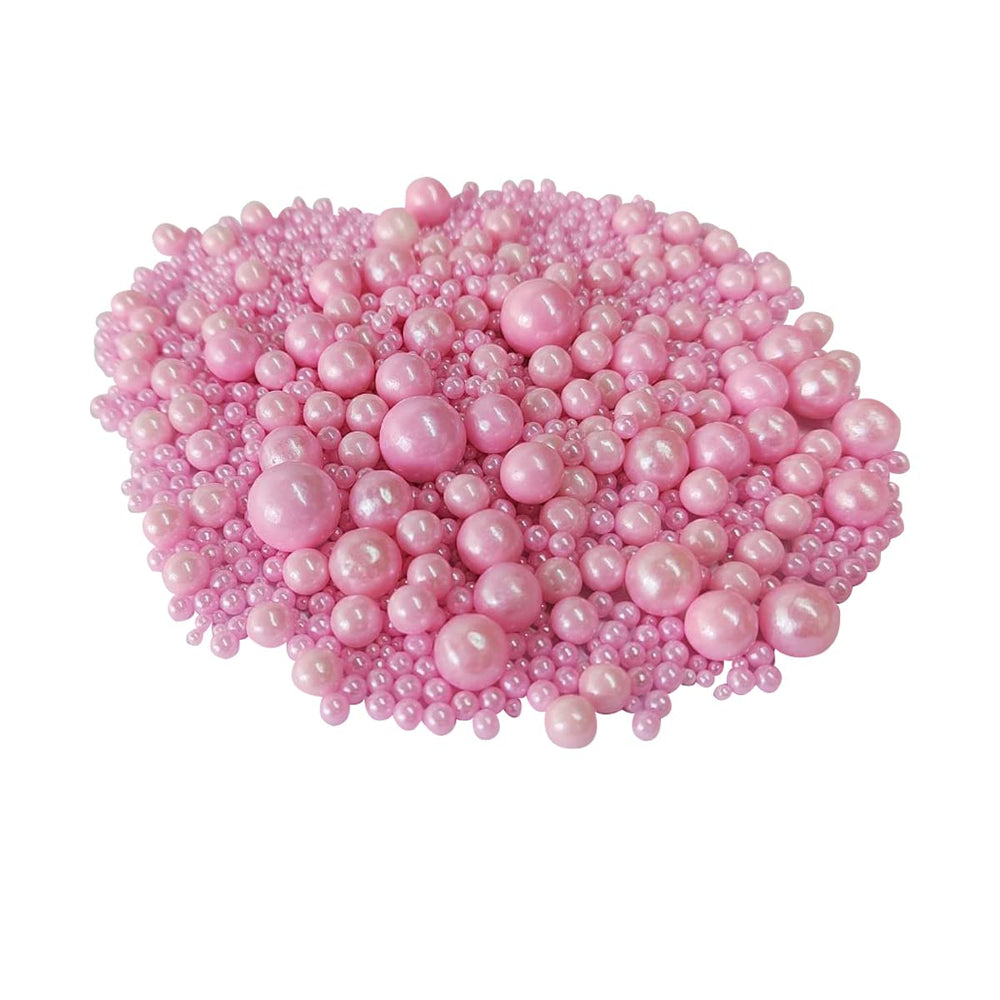Homankit pink sugar pearls add a charming touch to cookies and brownies.