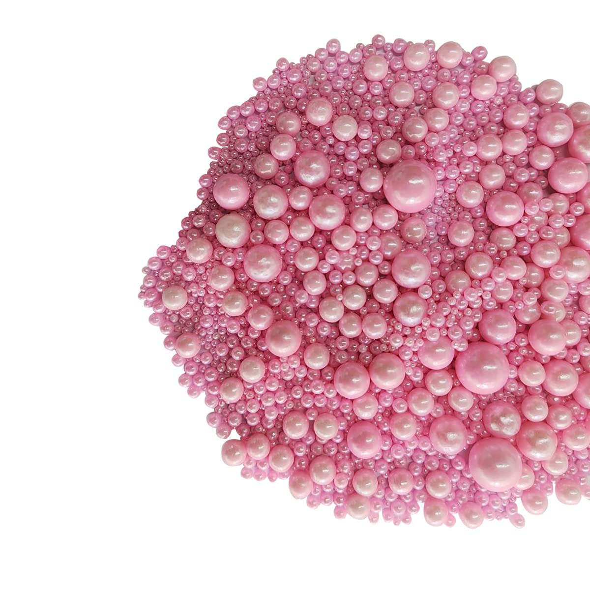 Homankit pink sugar pearls embellish jumbo cupcakes with sparkle and delightful crunch.