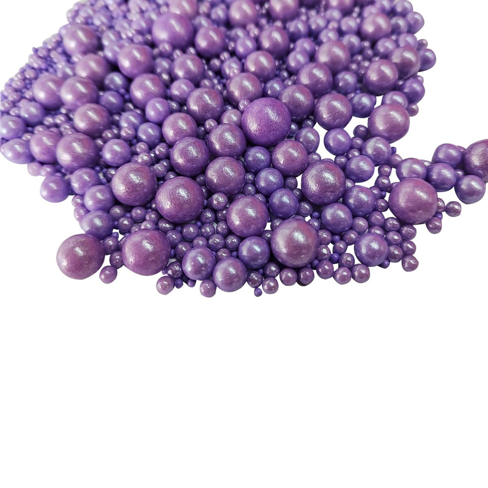 Homankit purple pearls decorate cookies and brownies with festive flair