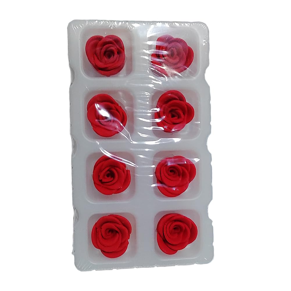 Homankit Valentine rose candy sprinkles decorate cupcakes with edible flair.
