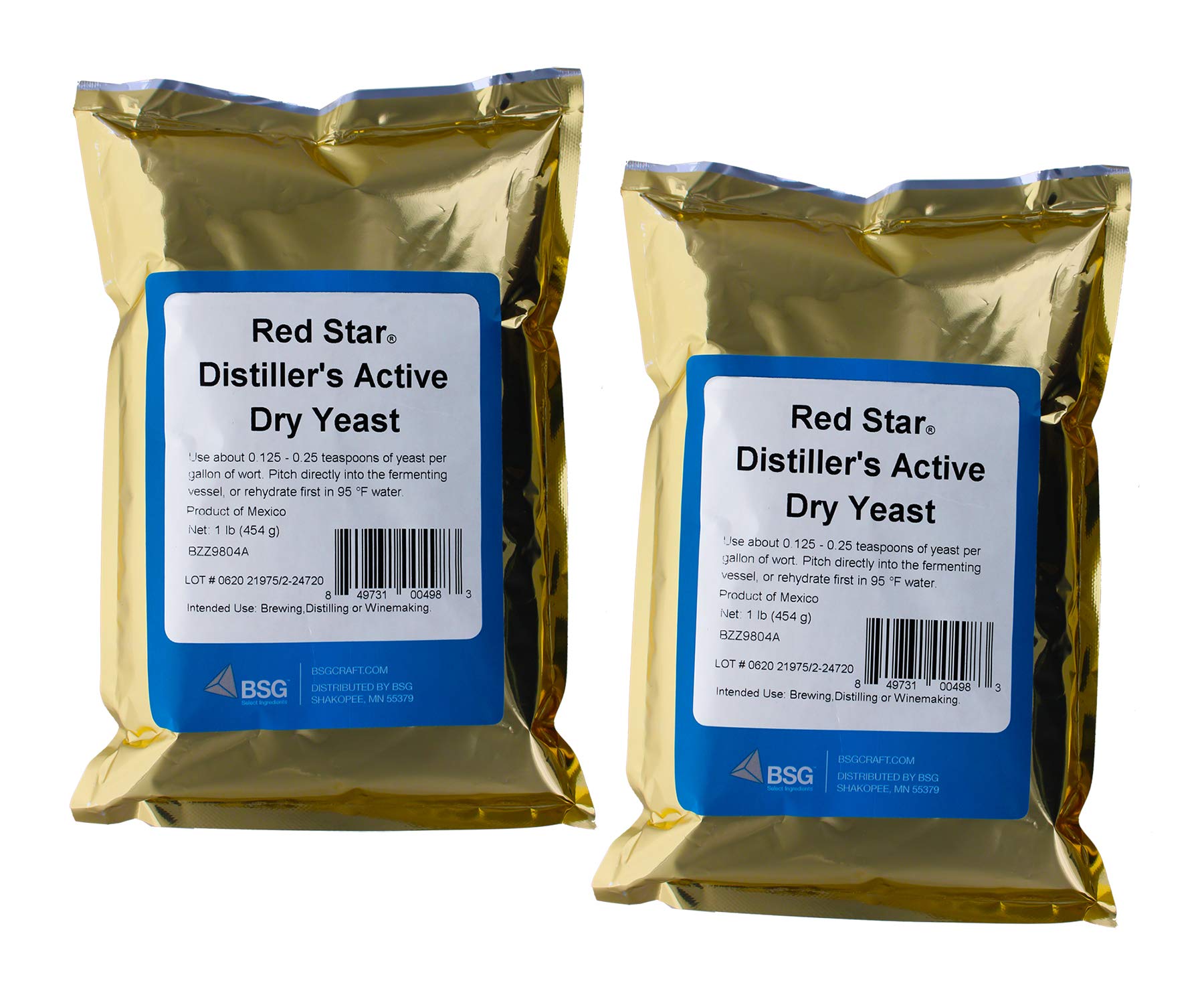 Home Brew Stuff Red Star DADY 1 lb yeast pack for scalable, small-batch fermentations.