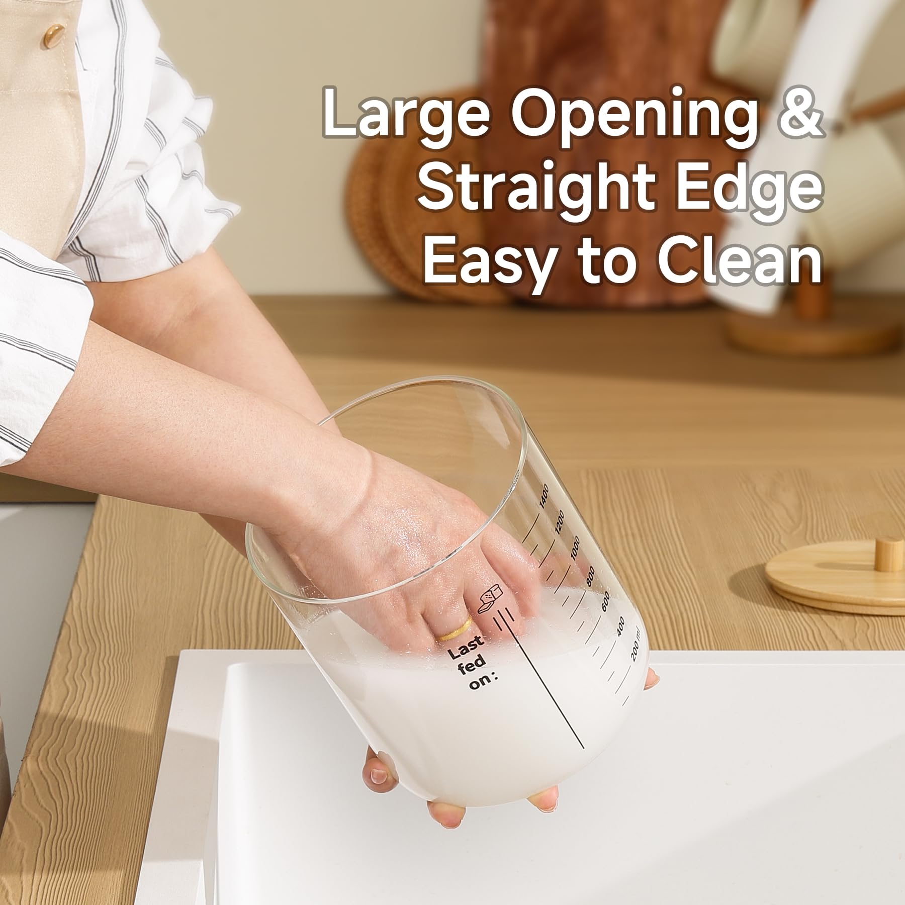 HomeFeel borosilicate glass jar resists temperature shifts from fridge to counter