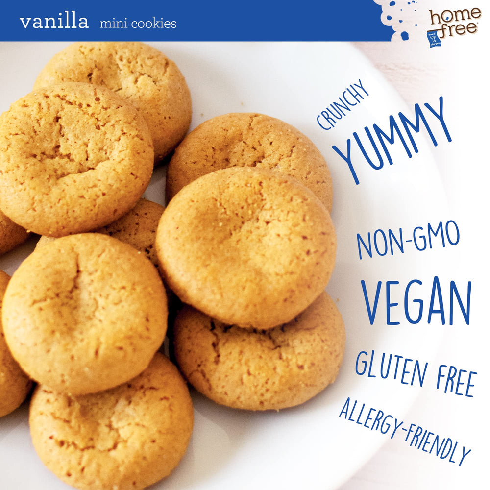Allergen-friendly packaging communicates gluten-free, vegan, and top 14 allergen-free options.