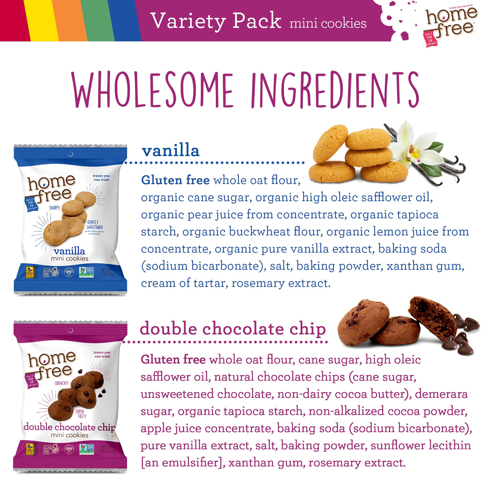 Classroom peanut free snacks by Homefree for safer school treats