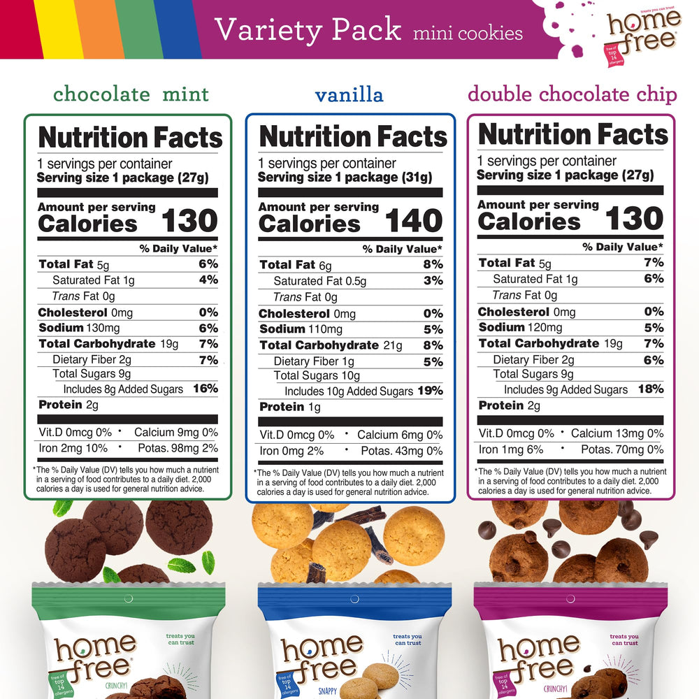 Gift worthy Homefree snack pack perfect for families