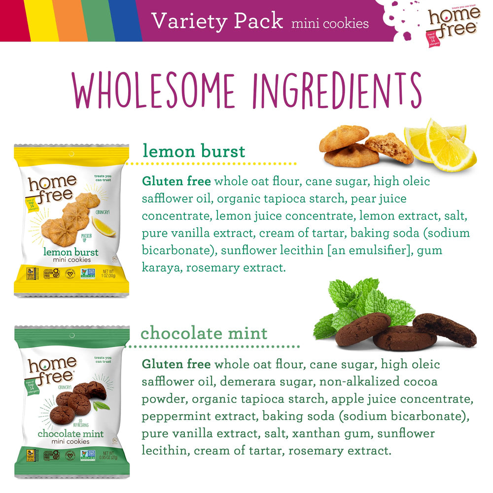 Non GMO verified Homefree cookies for quality assurance