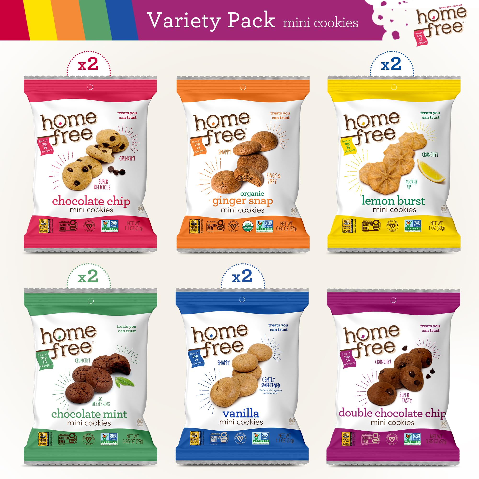 Baked in a nut free, gluten free facility to support classroom safety