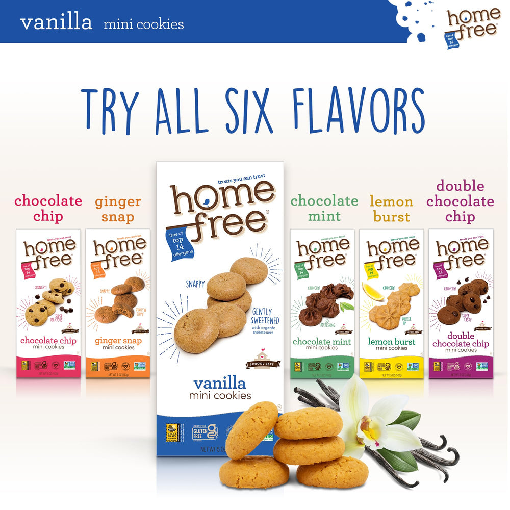 Homefree school-safe snack setup, kid-friendly box on lunch table.