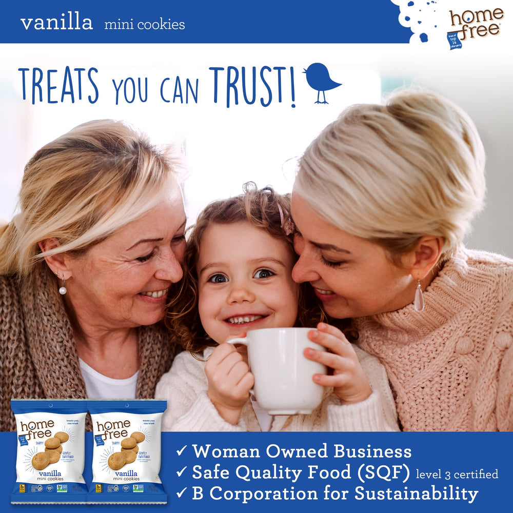 Verified non-GMO and low-sodium cookie option.