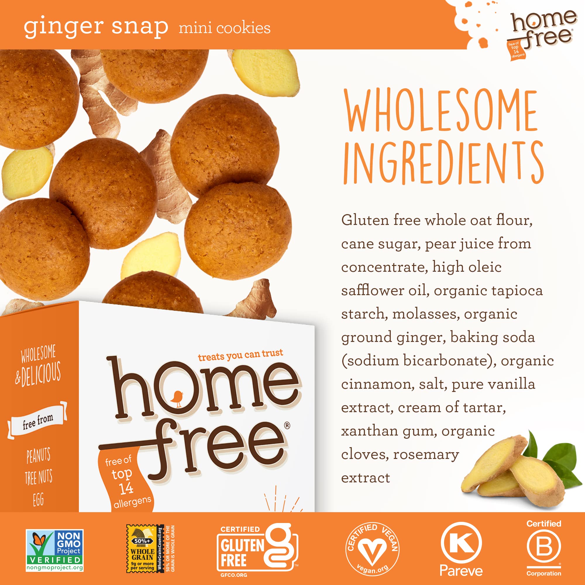 Vegan Homefree cookies plated for a dairy-free, plant-based treat.