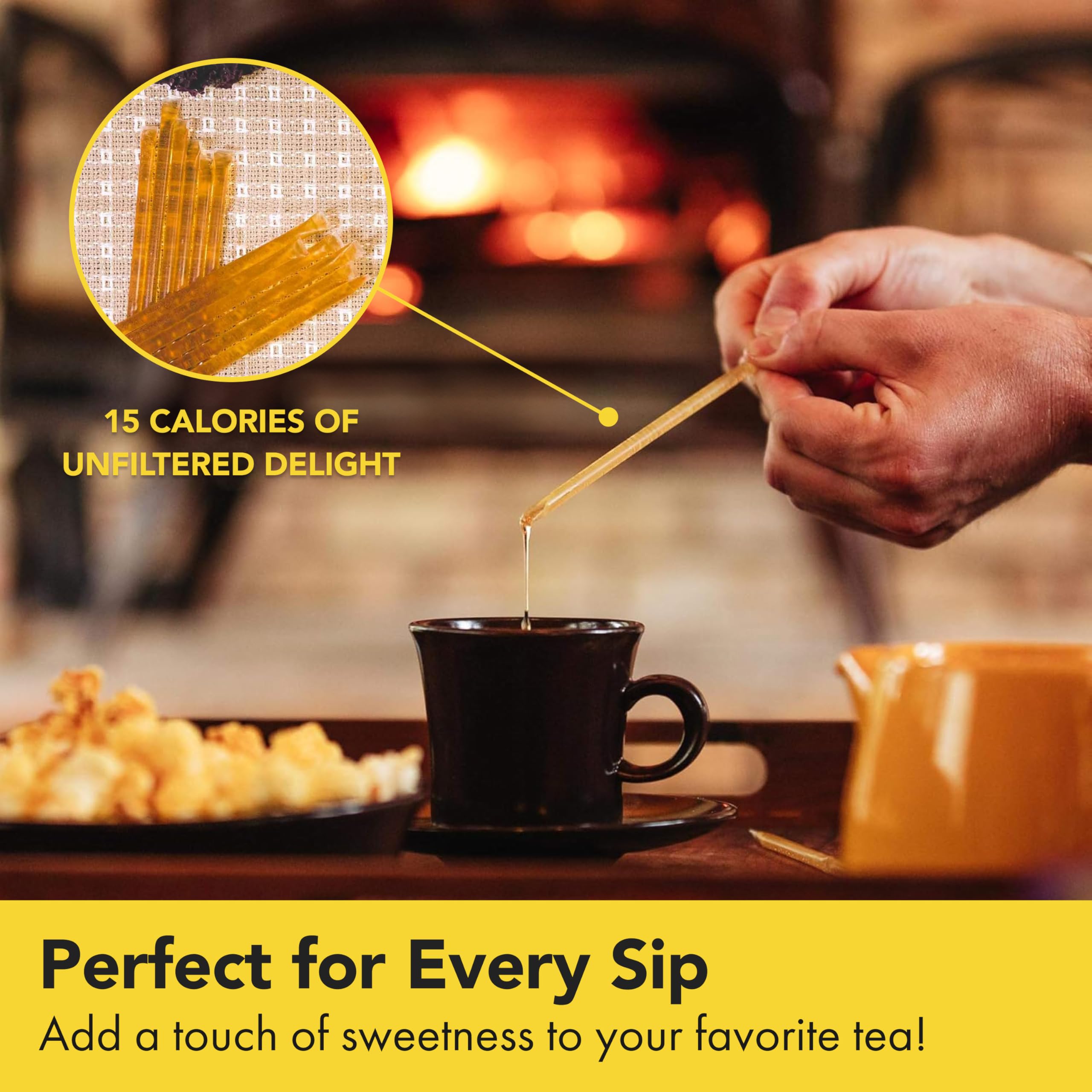 Homestead Honey sticks arranged on a charcuterie board for versatile serving.