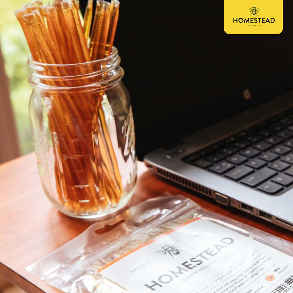 On-the-go Homestead Honey travel pack ideal for trips and picnics.