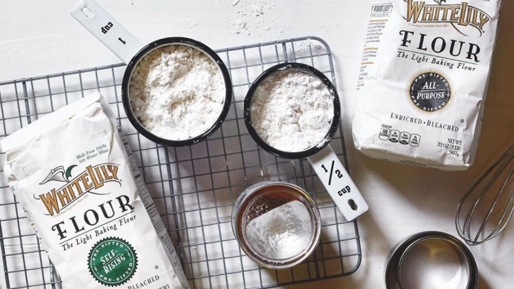 White Lily flour pancakes stack to showcase quick, fluffy breakfast possibilities.