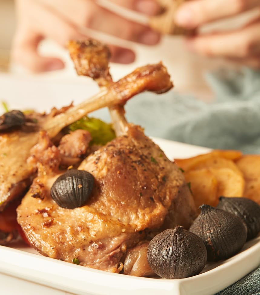 Homtiem Black Garlic on toast adds savory sweetness.