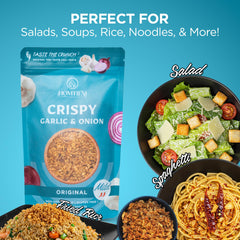 Homtiem Crispy Garlic & Onion added to pasta for savory depth.
