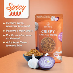 HOMTIEM Crispy Garlic and Onion on salad topping enhances texture