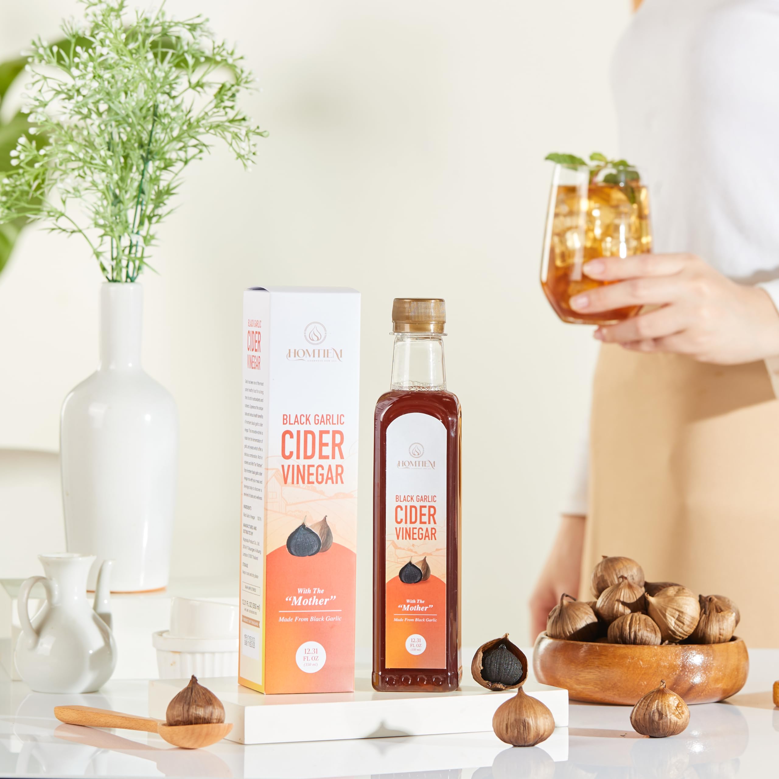 Homtiem packaging in food-grade PET bottle, convenient for daily use.