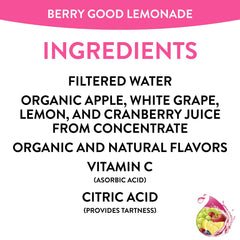 Honest Kids Berry Berry Good Lemonade pouring—kid-friendly refreshment.