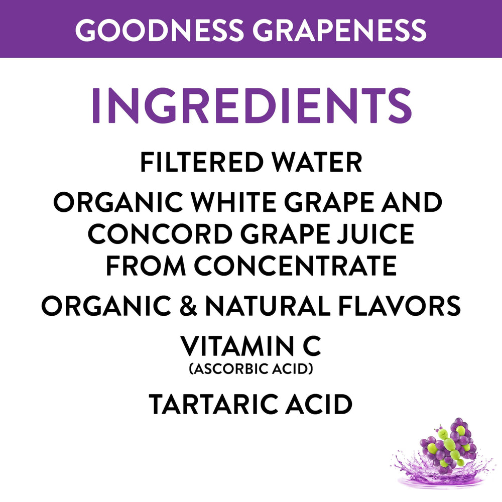 Honest Kids Goodness Grapeness lunchbox scene with a kid-friendly juice box